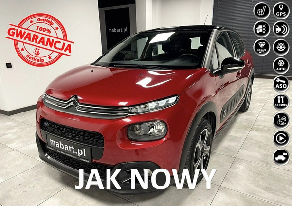 samochody osobowe Citroen C3 cena 53900 przebieg: 70000, rok produkcji 2018 z Tychy